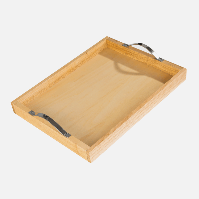Wooden Serving Tray with Handles