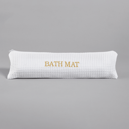 Bath Mat Waffle Style Storage Bag