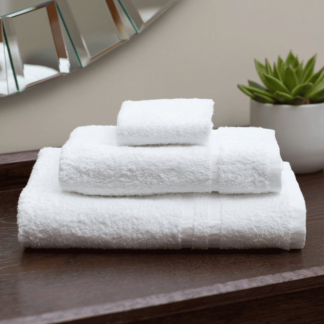 Contract Quality White Bathroom Towels 450gsm
