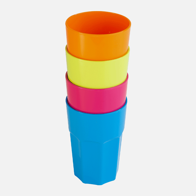 Kids Plastic Tumbler - Pack of 4