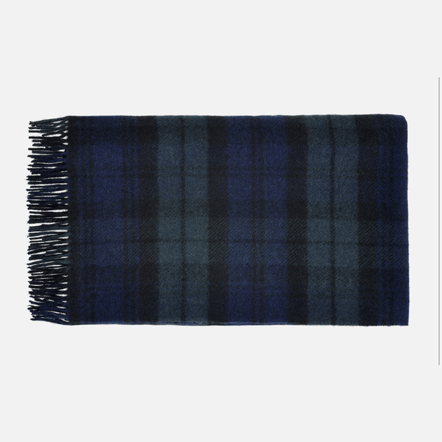 Pure New Wool Tartan Blanket Throw