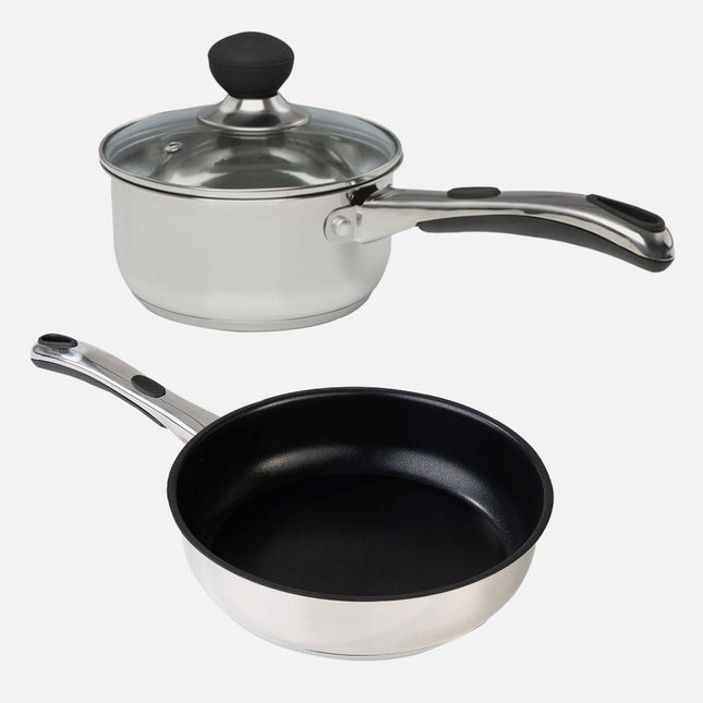iQ Saucepan and Frying Pan Set - Non Stick