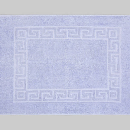 Superior Quality Coloured Greek Key Border Bathroom Mats 700gsm - End of Line