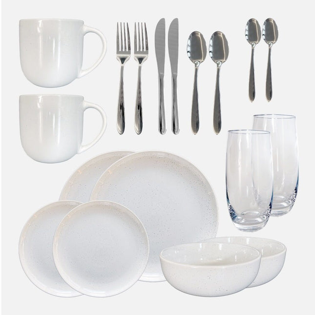 Deluxe Speckled Dinnerware Set
